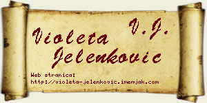 Violeta Jelenković vizit kartica